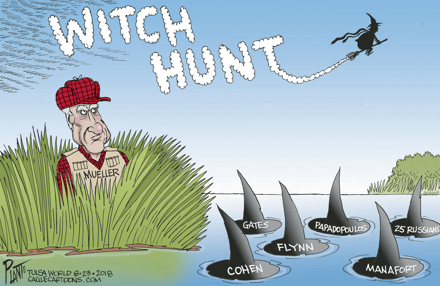 Bruce Plante Cartoon: Mueller's witch hunt